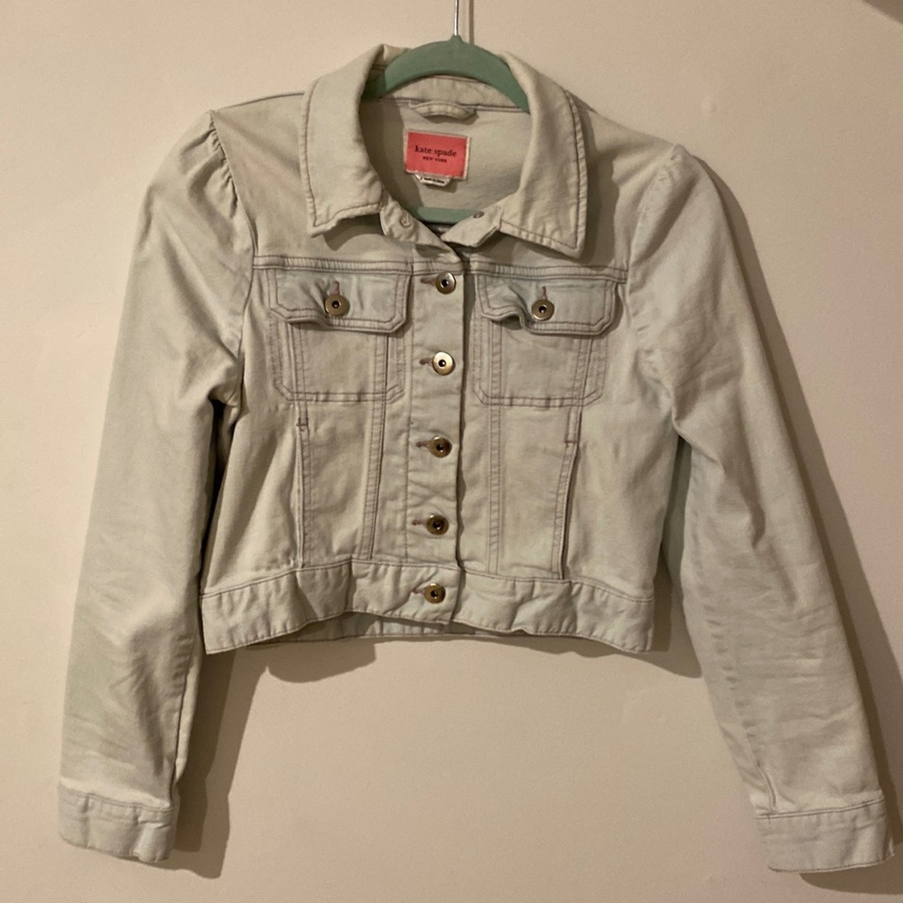 Kate Spade New York Cropped Denim Jacket.